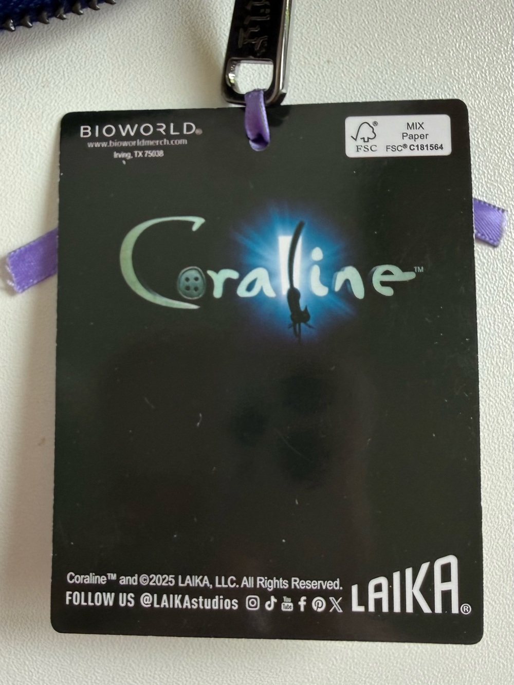 Loungefly Laika Coraline Zip Wallet - Picture 6 of 7